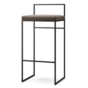 Department Barhocker mit Rückenlehne 90 cm Schwarz/Coastal Shale