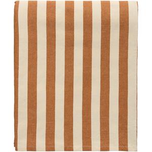 Decotique Blockstreifen-Tischdecke 140x240 Braun