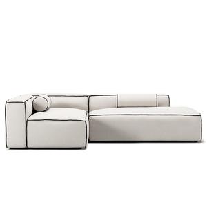 Decotique Grand Hue 3-Sitzer Lounge Sofa Open End Rechts Steam/ Weiß/Graphitgrau