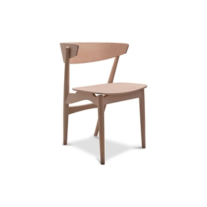 Sibast Furniture No 7 Esszimmerstuhl, Buche, Weiß Pigmentiert, Lackiert