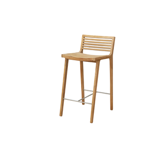 Sibast Furniture RIB Outdoor Barhocker Teak