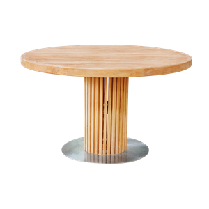 Sibast Furniture RIB Runder Gartentisch Ø130 Teak