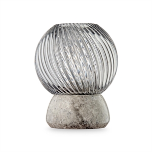 Design By Us Twist Of Marble Kerzenhalter Silber/Rauch