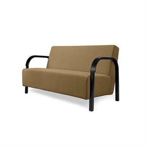 Mazo ARCH 2-Sitzer-Sofa quadratisch/Vidar 333/ Schwarz