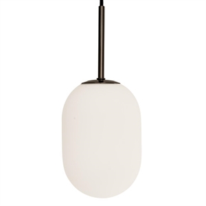 Watt & Veke Noor Pendelleuchte Klein Opal/ Schwarz
