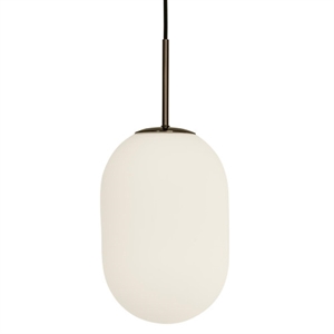 Watt & Veke Noor Pendelleuchte Mittel Opal/ Schwarz