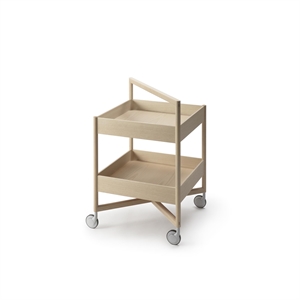 Nikari Taso Tablett Hoch mit Rädern Ash