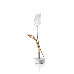 SLAMP Tulip Tragbare Lampe Transparent/ Weiß Lampensockel