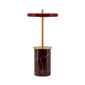 Umage Asteria Move Tragbare Lampe Mini Rot Marmor