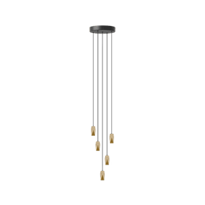 Umage Brighter Days Quadra Pendelleuchte mit Cluster 5 Messing