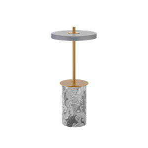 Umage Asteria Move Tragbare Lampe Mini Grau Marmor/ Messing