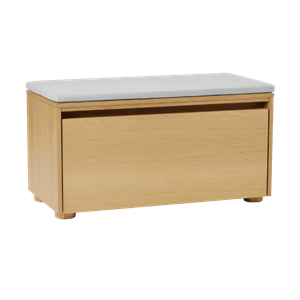 Umage Hideaway Furnierschrank mit Tür und Regal Eiche/Sterling
