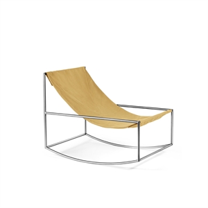 Valerie Object Schaukelsessel Edelstahl/ Gelb