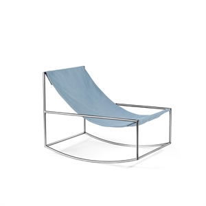Valerie Object Schaukelsessel Edelstahl/ Hellblau
