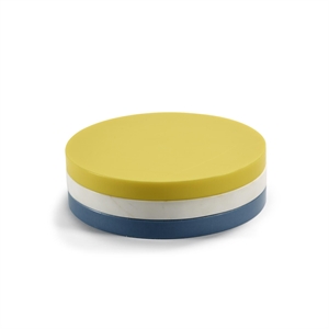 Valerie Object Three Circles Untersetzer Gelb/ Weiß/ Hellblau