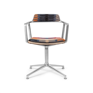 Vipp 452 Drehstuhl, Gästehaus-Edition, Todos Santos, Mexiko, Jacquard-Stoff/ Aluminium