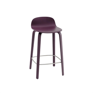 Muuto Visu Barhocker mit Lampensockel H65 Dunkelviolett