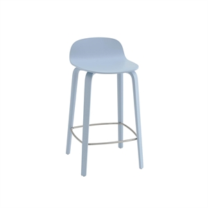 Muuto Visu Barhocker mit Lampensockel H65 Hellblau