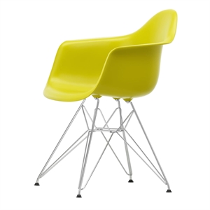 Vitra Eames Plastic DAR Dining Chair RE Senf/ Chrom