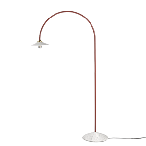 Valerie Objects Standing Lamp N°2 Stehlampe Marmor/Menie Rot